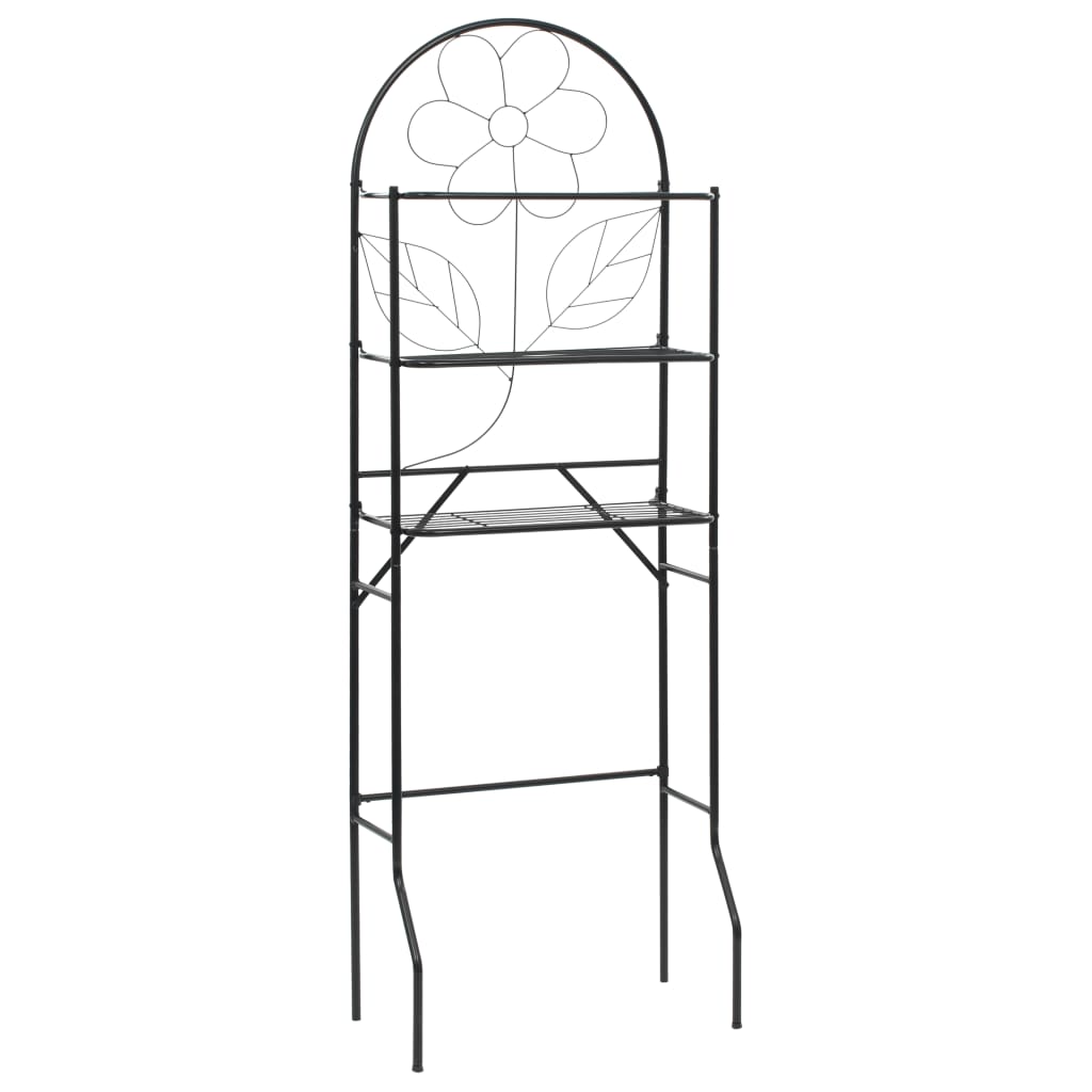 Baderomsstativ Svart 60X33X174 Cm
