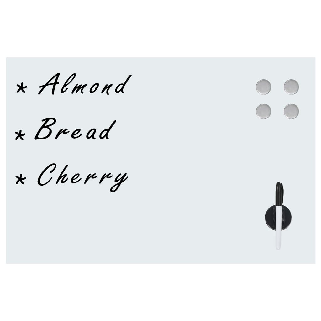 Veggmontert Magnetisk Tavle Glass 50X30 Cm