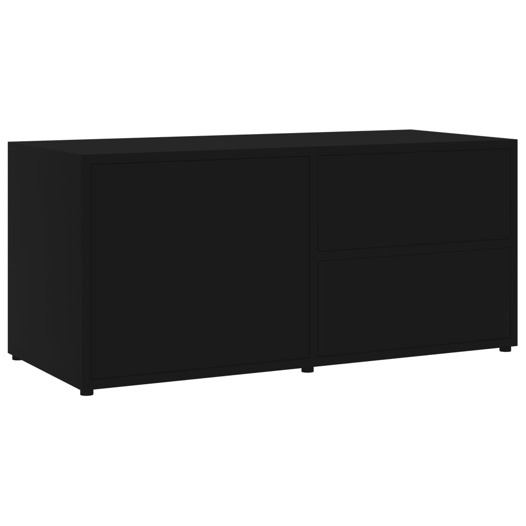 Tv-Benk Svart 80X34X36 Cm Konstruert Tre