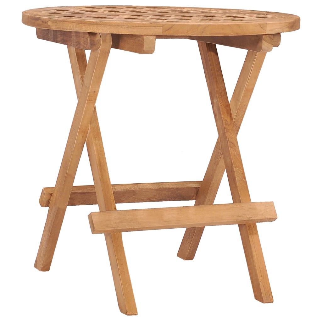 Sammenleggbart Hagebord 50X50X50 Cm Heltre Teak