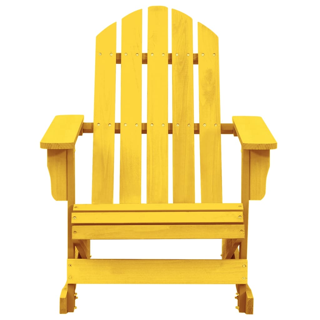 Adirondack Gyngestol For Hage Heltre Gran Gul