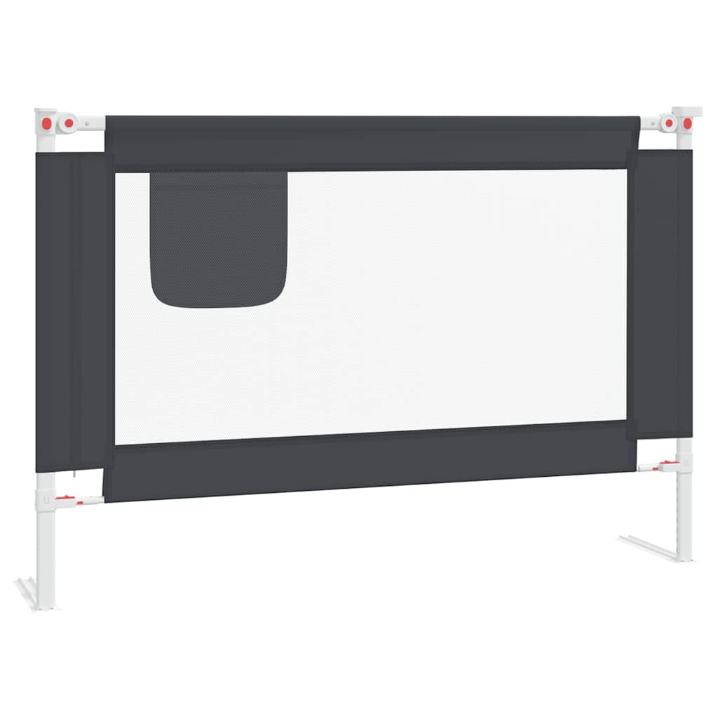 Sengehest Småbarn Mørkegrå 100X25 Cm Stoff