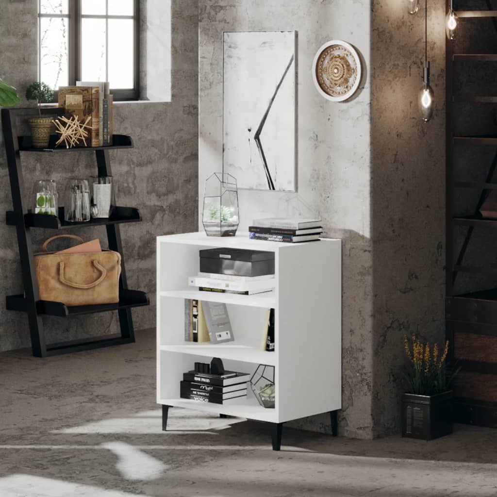 Skjenk Hvit 57X35X70 Cm Konstruert Tre