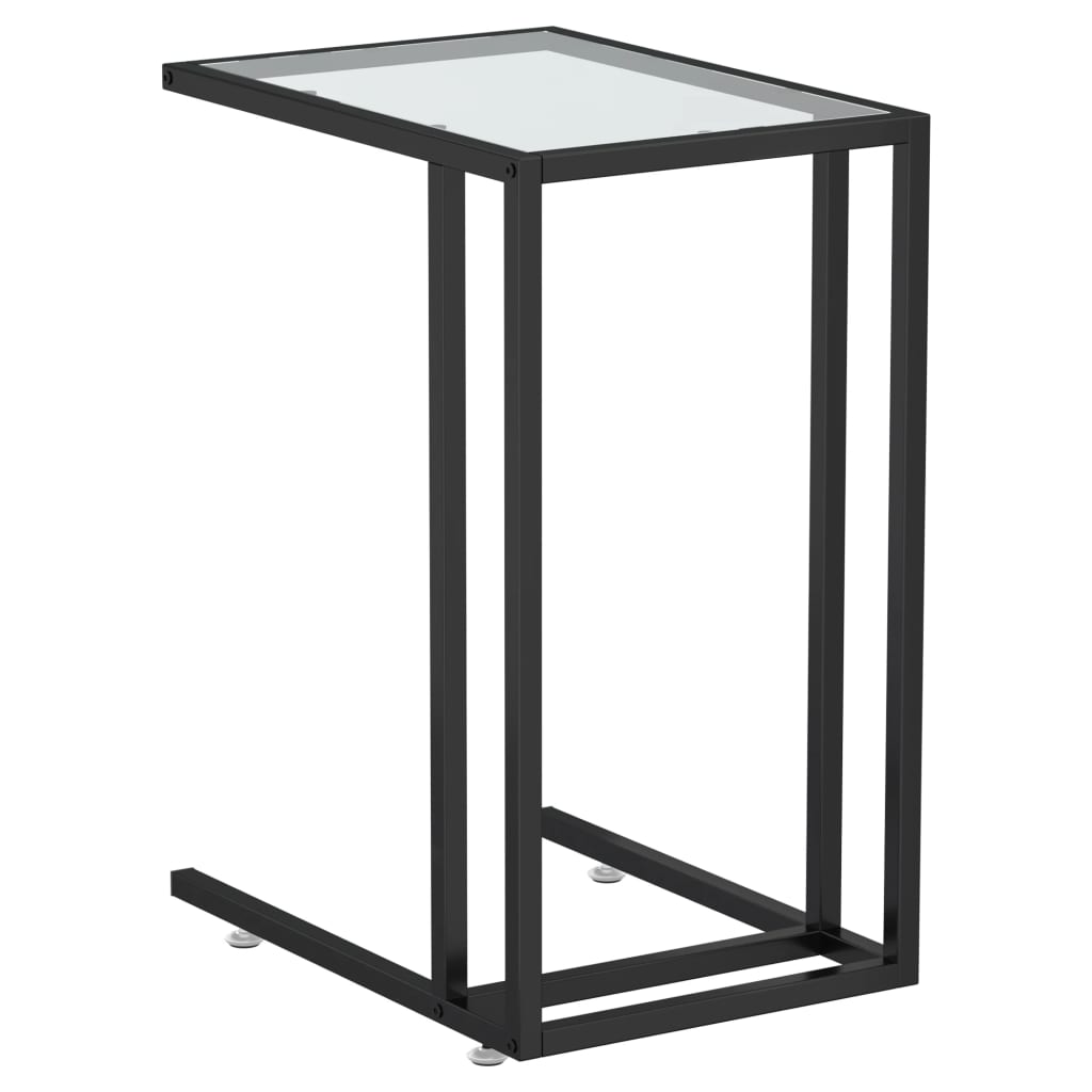 Sidebord For Pc Gjennomsiktig 50X35X65 Cm Herdet Glass