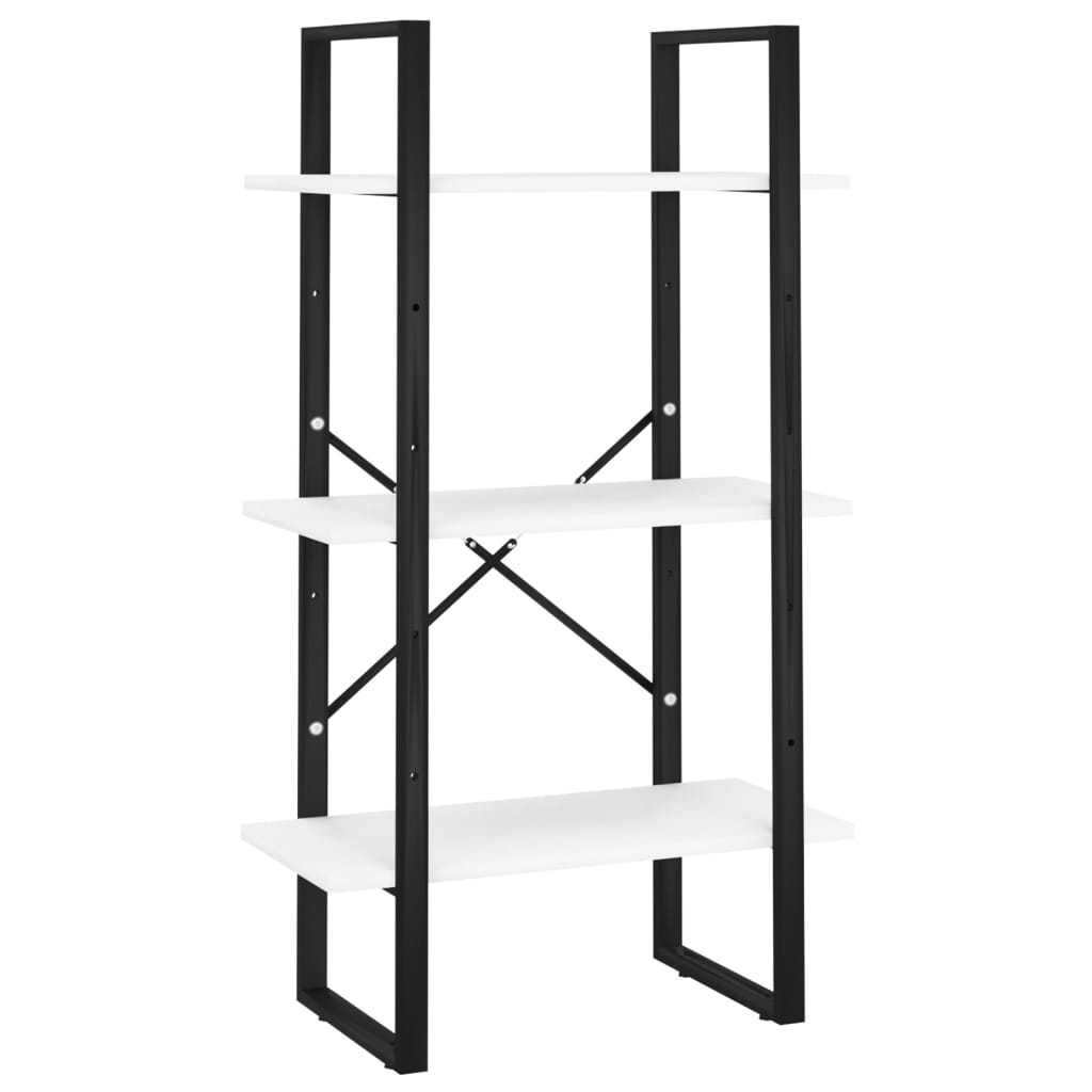 Oppbevaringshylle Hvit 60X30X105 Cm Konstruert Tre