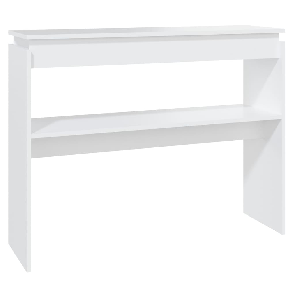 Konsollbord Hvit 102X30X80 Cm Konstruert Tre