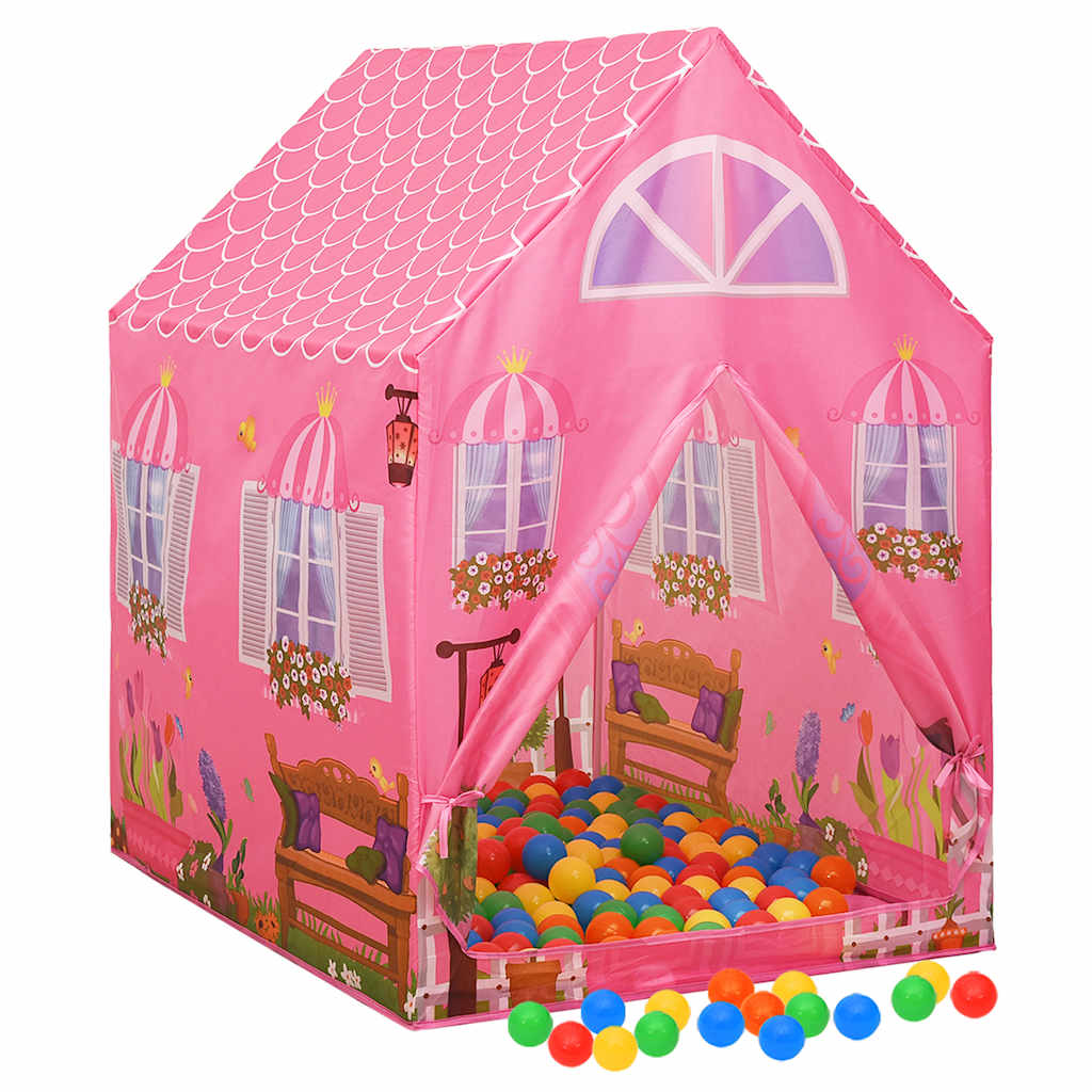 Leketelt Med 250 Baller Rosa 69X94X104 Cm