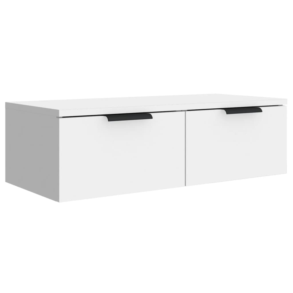 Veggskap Hvit 68X30X20 Cm Konstruert Tre