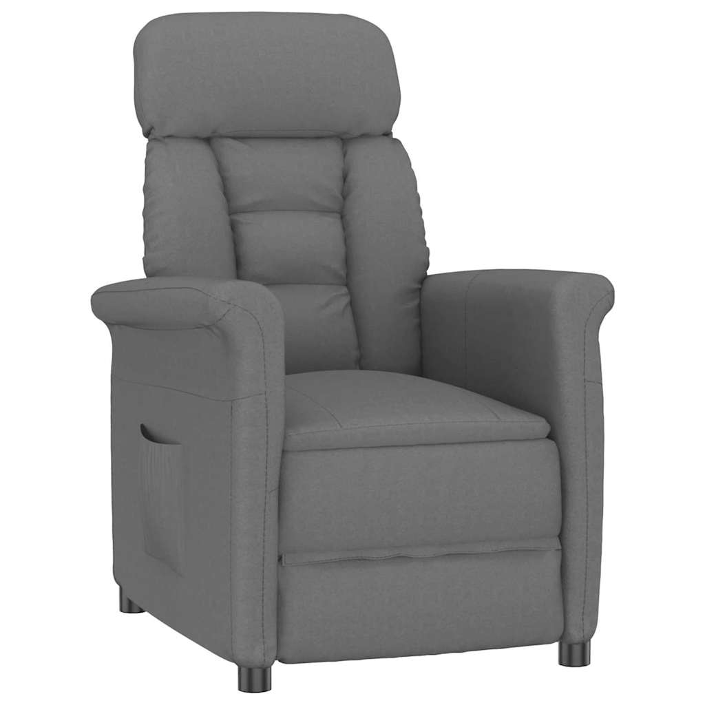 Recliner Stol Mørkegrå Mørke Grå 70,5 X 96,5 X 95 Cm Stoff