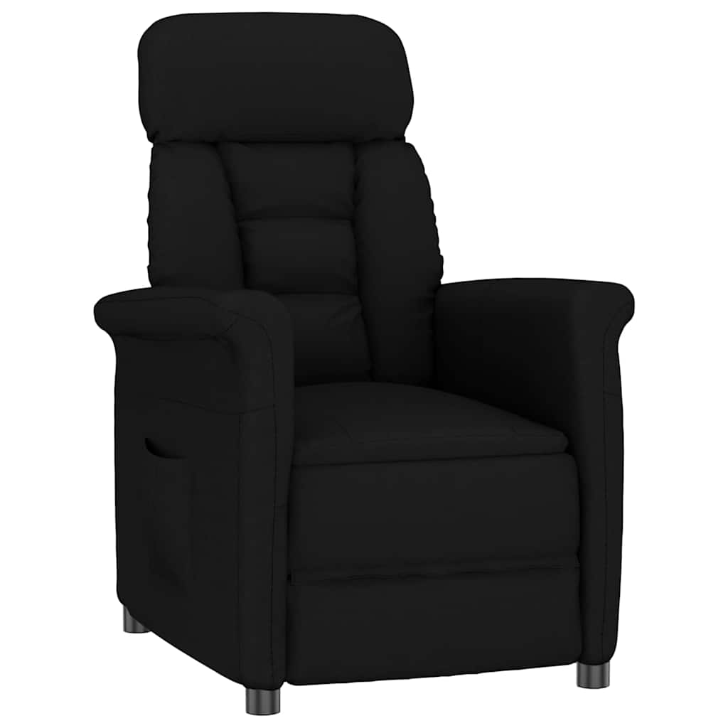 Recliner Stol Svart Svart 70,5 X 96,5 X 95 Cm Kunstlær