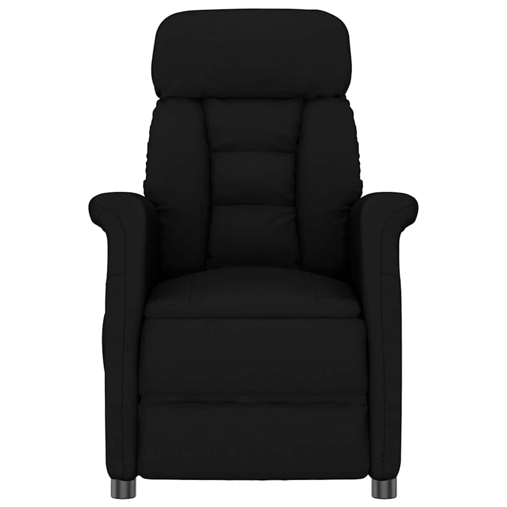 Recliner Stol Svart Svart 70,5 X 96,5 X 95 Cm Kunstlær