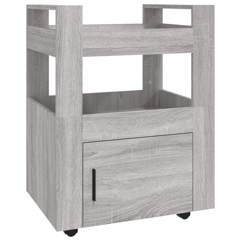Kjøkkentralle Grå Sonoma 60X45X80 Cm Konstruert Tre