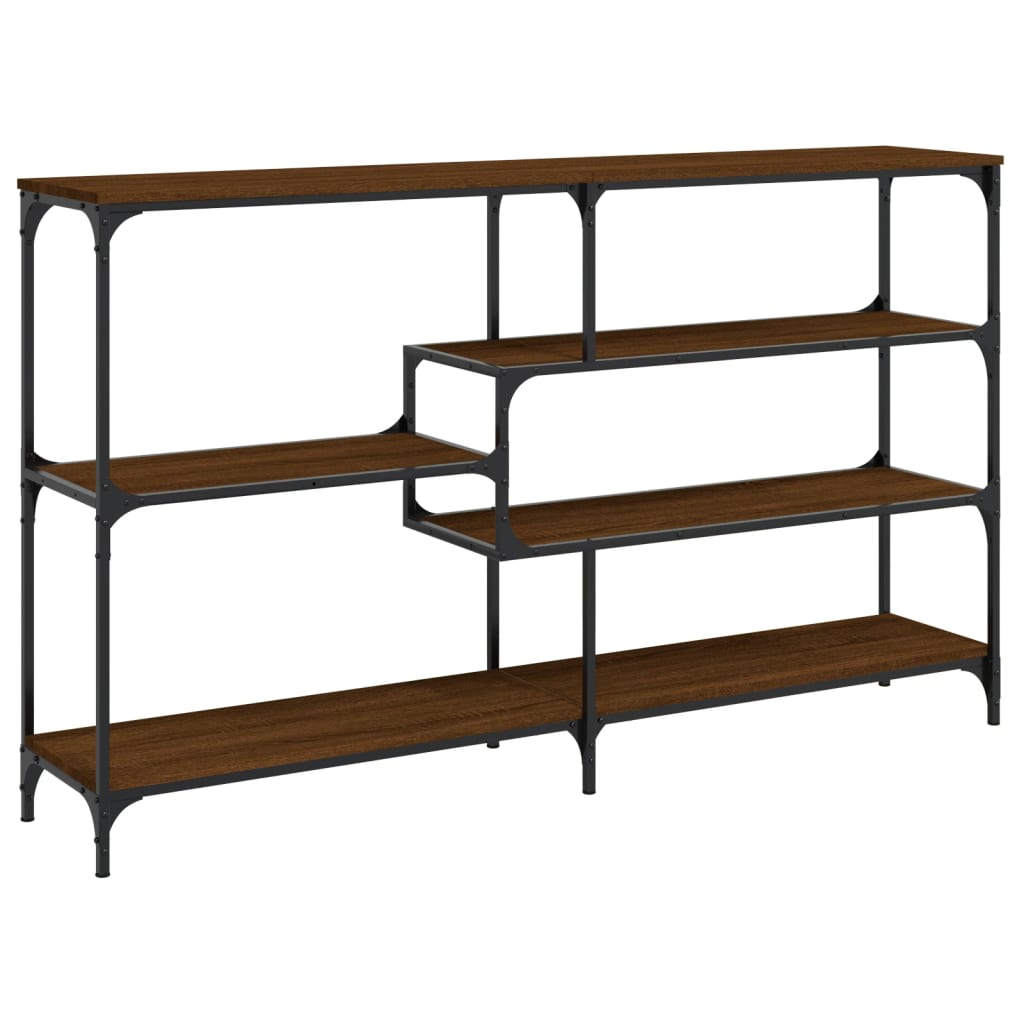 Konsollbord Brun Eik 160X32X95 Cm Konstruert Tre