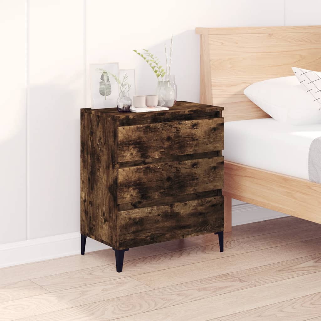 Skjenk Røkt Eik 60X35X70 Cm Konstruert Tre