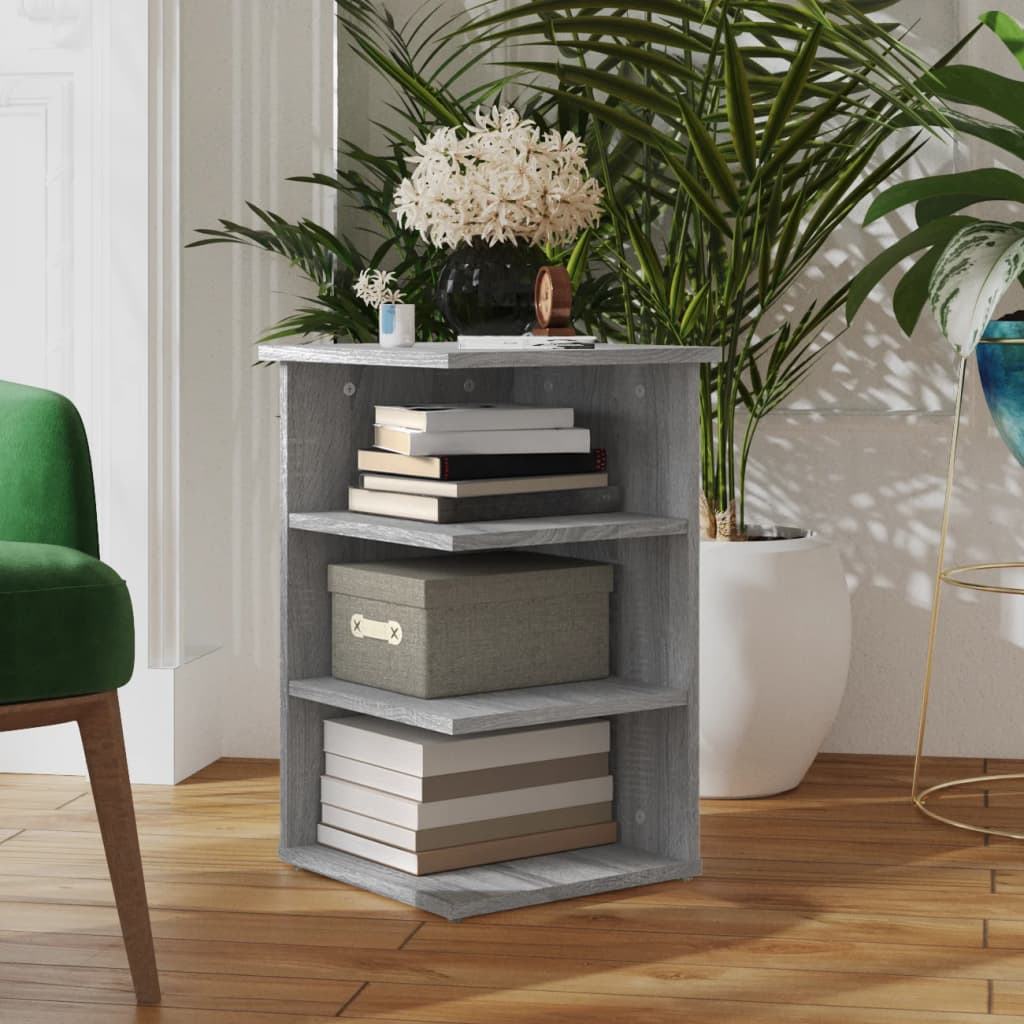 Sideskap Grå Sonoma 35X35X55 Cm Konstruert Tre