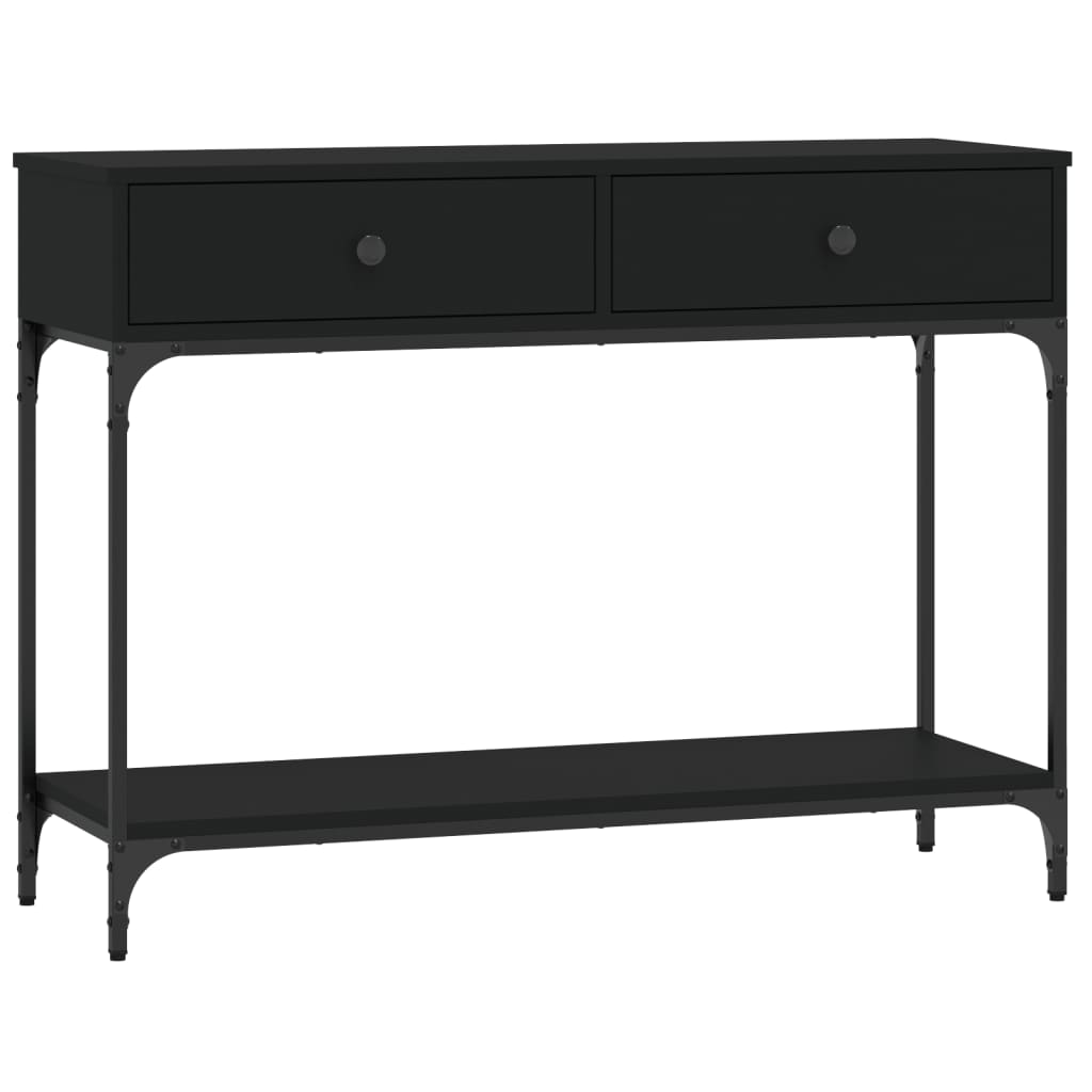 Konsollbord Svart 100X34,5X75 Cm Konstruert Tre