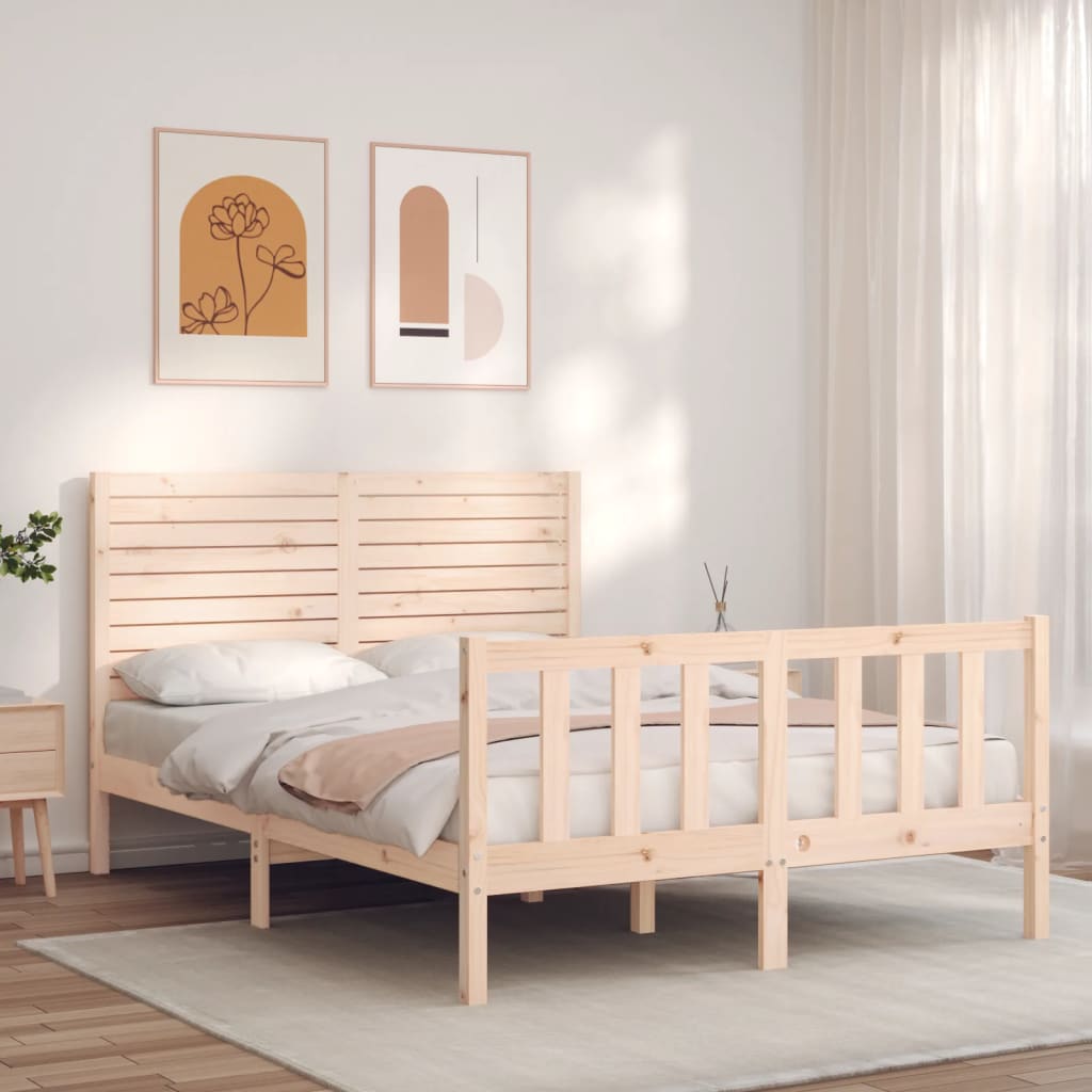 Sengeramme Uten Madrass 140X190 Cm Heltre Furu