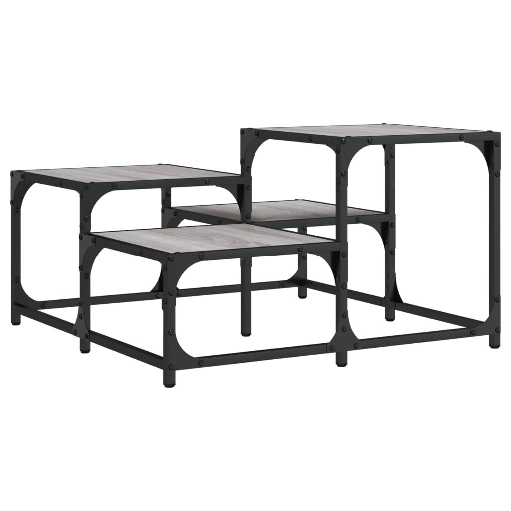 Salongbord Grå Sonoma 68X68X40 Cm Konstruert Tre