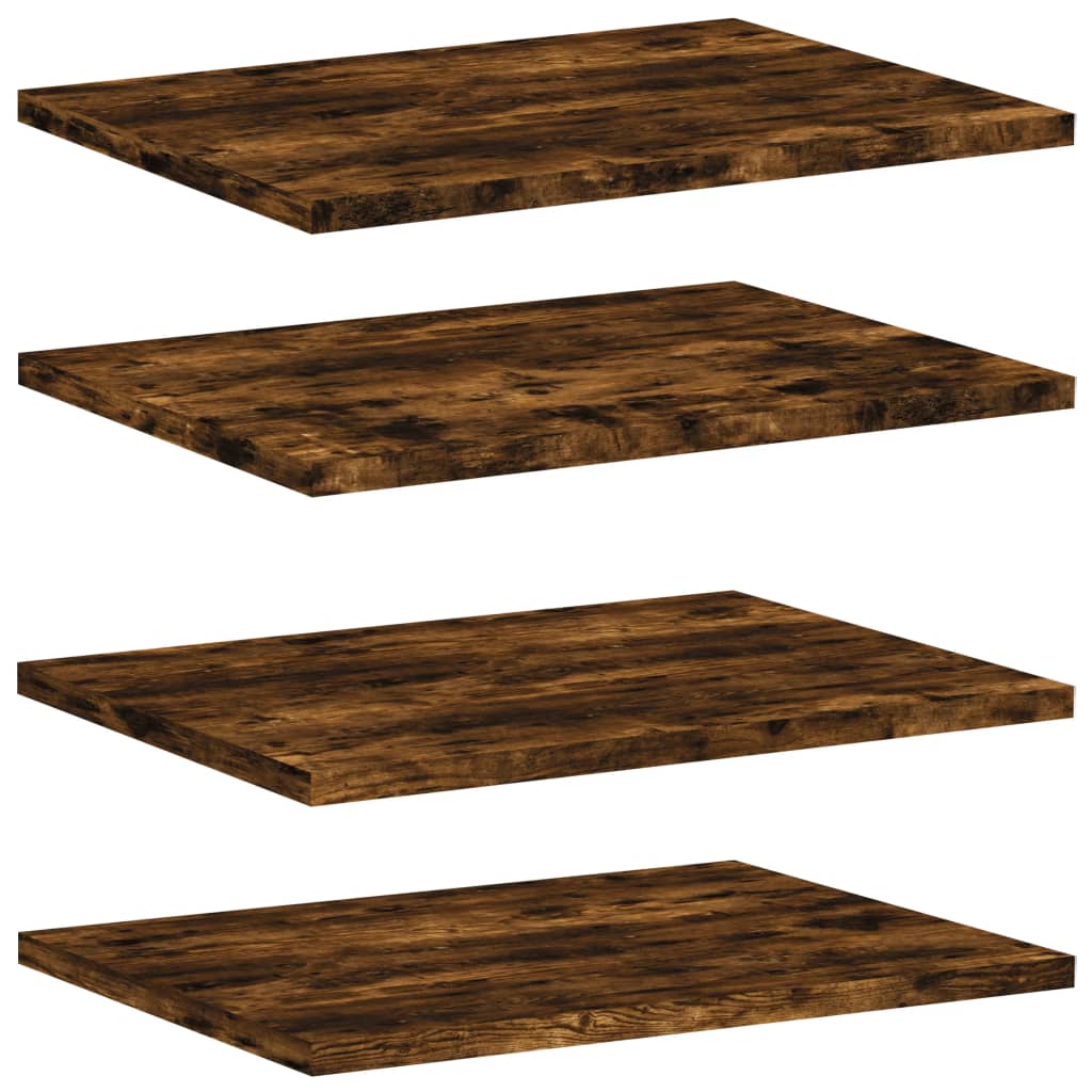 Vegghyller 4 Stk Røkt Eik 40X30X1,5 Cm Konstruert Tre