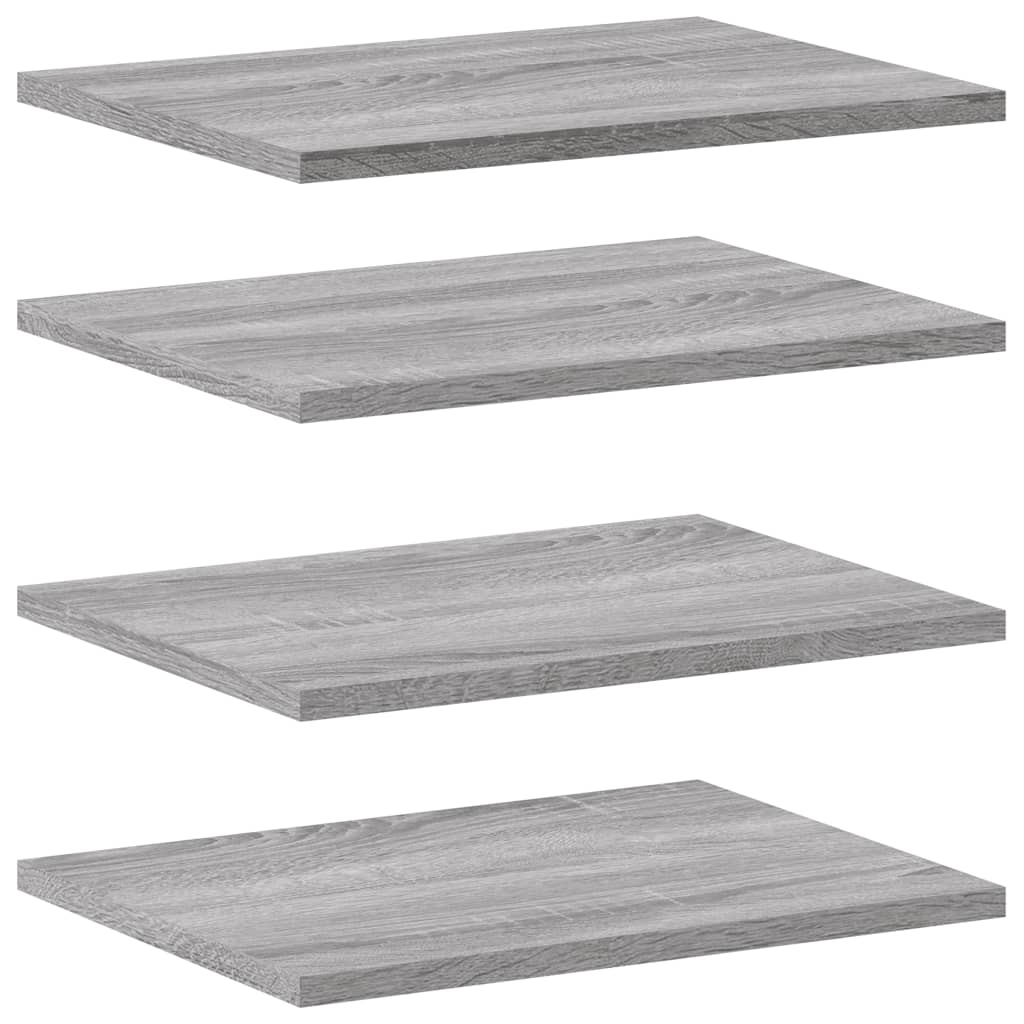 Vegghyller 4 Stk Grå Sonoma 40X30X1,5 Cm Konstruert Tre