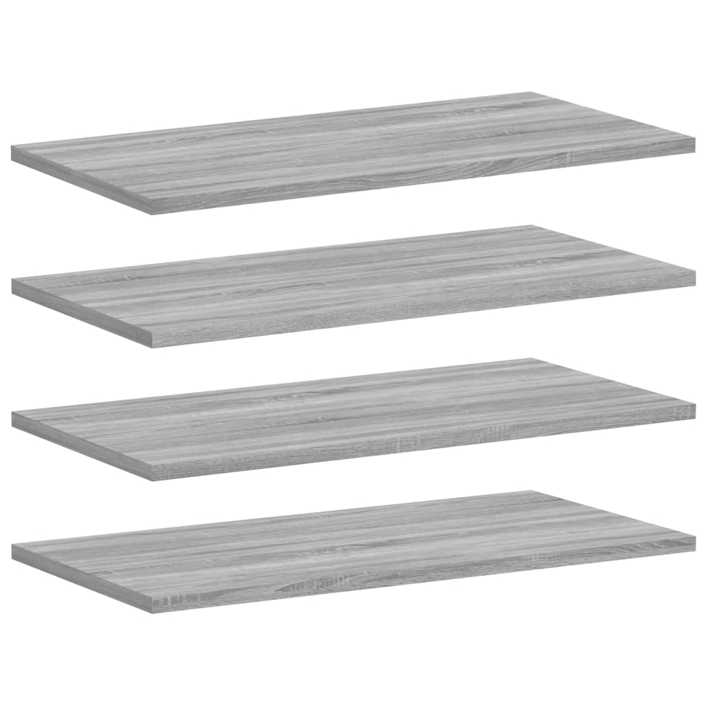 Vegghyller 4 Stk Grå Sonoma 60X30X1,5 Cm Konstruert Tre