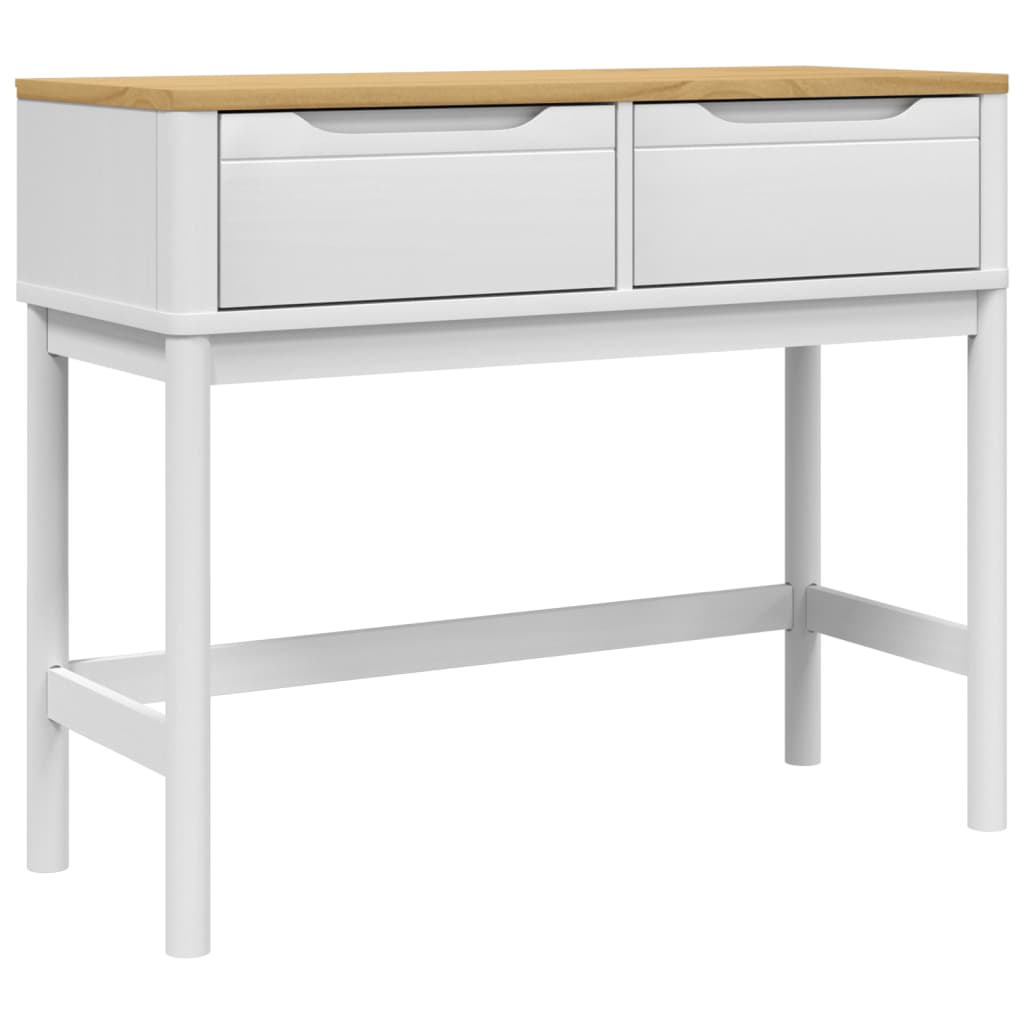Salongbord Floro Hvit 89,5X36,5X73 Cm Heltre Furu