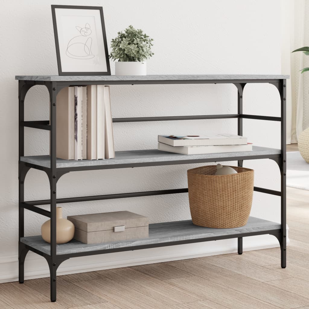 Konsollbord Grå Sonoma 100X32X75 Cm Konstruert Tre