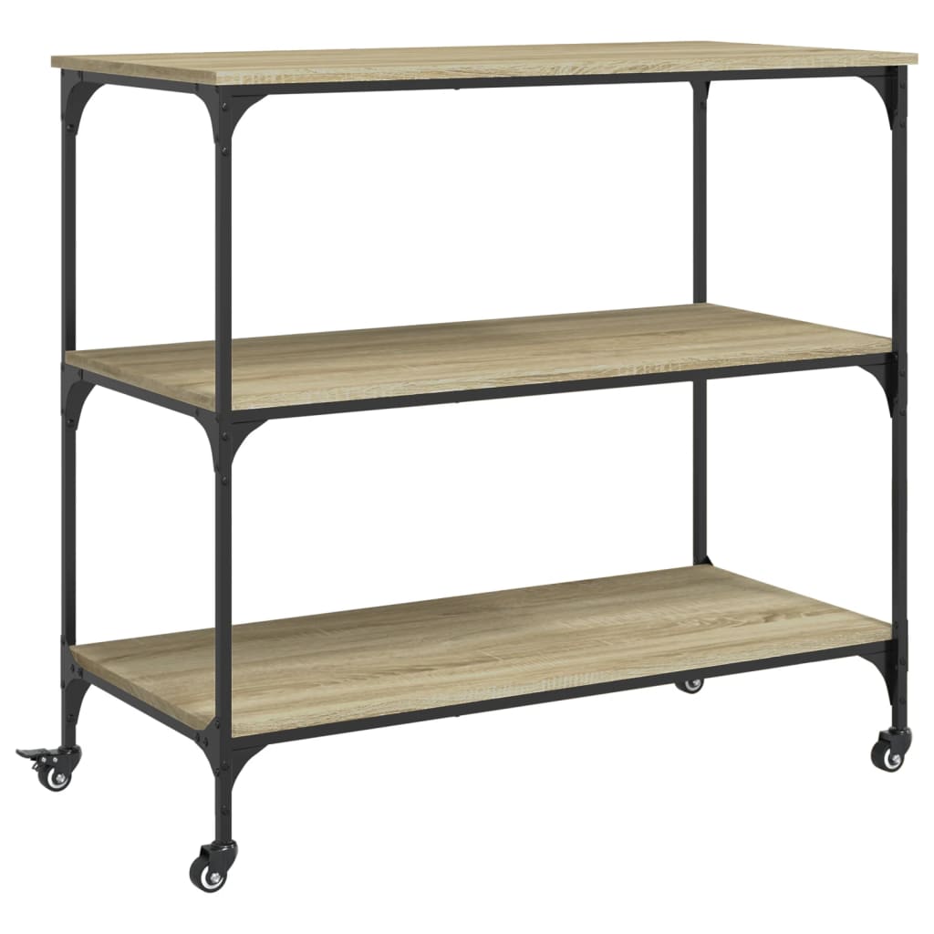 Kjøkkentralle Sonoma Eik 102X50X95 Cm Konstruert Tre