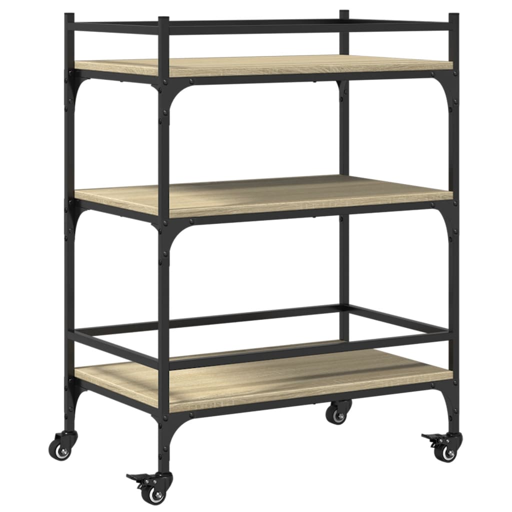 Kjøkkentralle Sonoma Eik 65X40X86,5 Cm Konstruert Tre