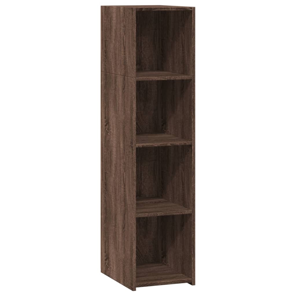 Hylle Brun Eik 30X41X124 Cm Konstruert Tre