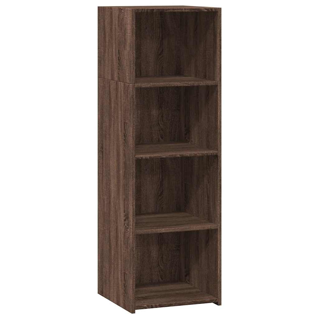 Hylle Brun Eik 40X41X124 Cm Konstruert Tre
