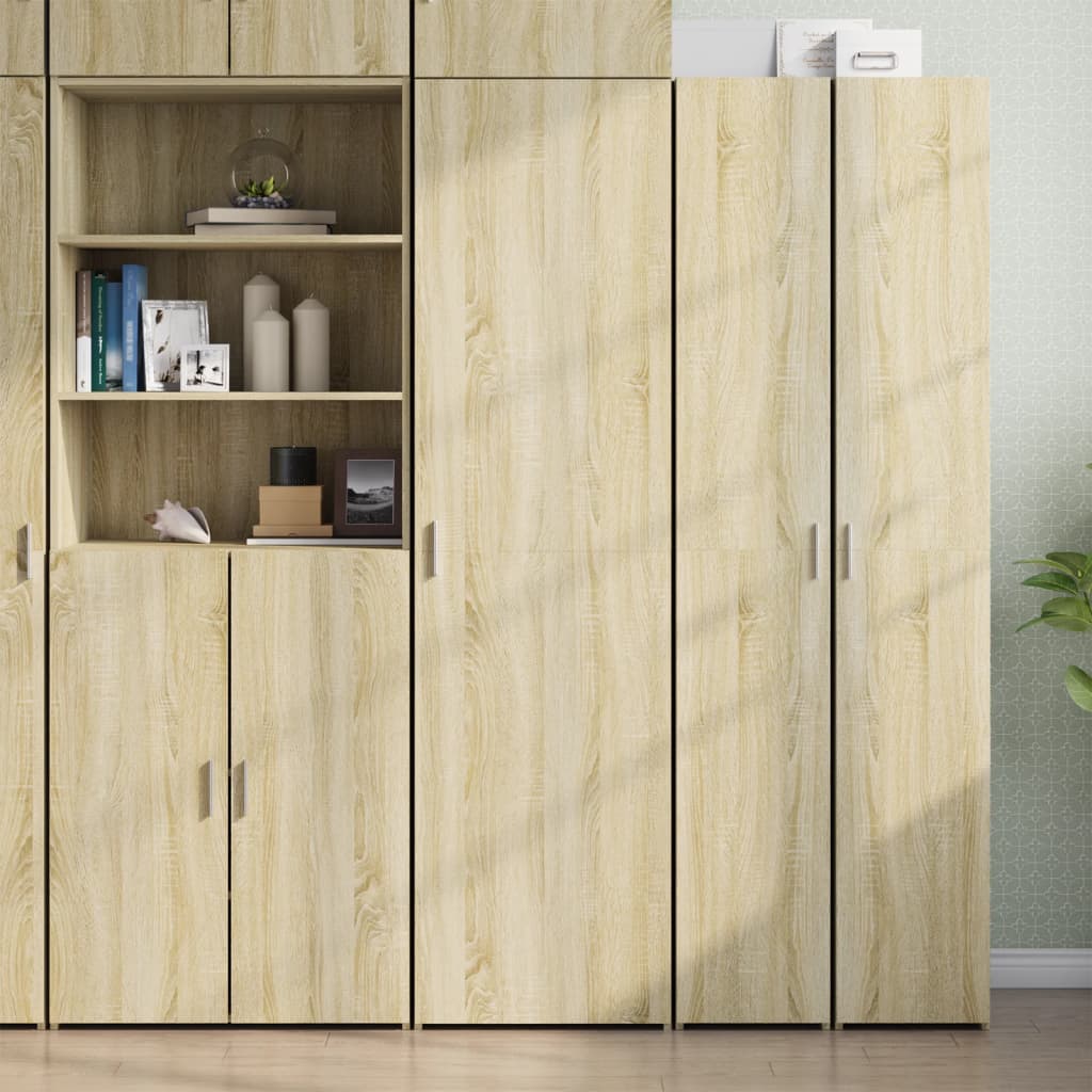 Hylle Sonoma Eik 50X42,5X185 Cm Konstruert Tre