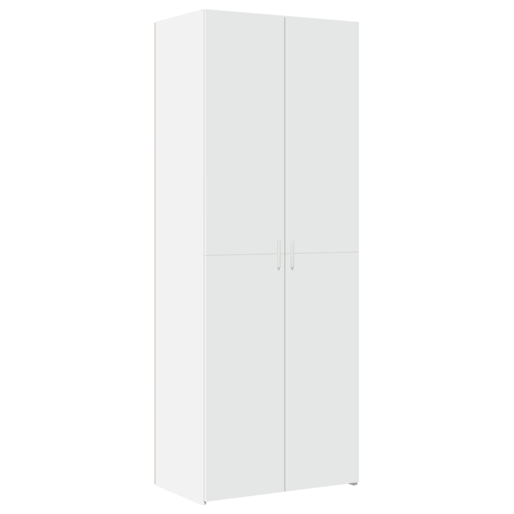 Highboard Hvit 70X42,5X185 Cm Konstruert Tre