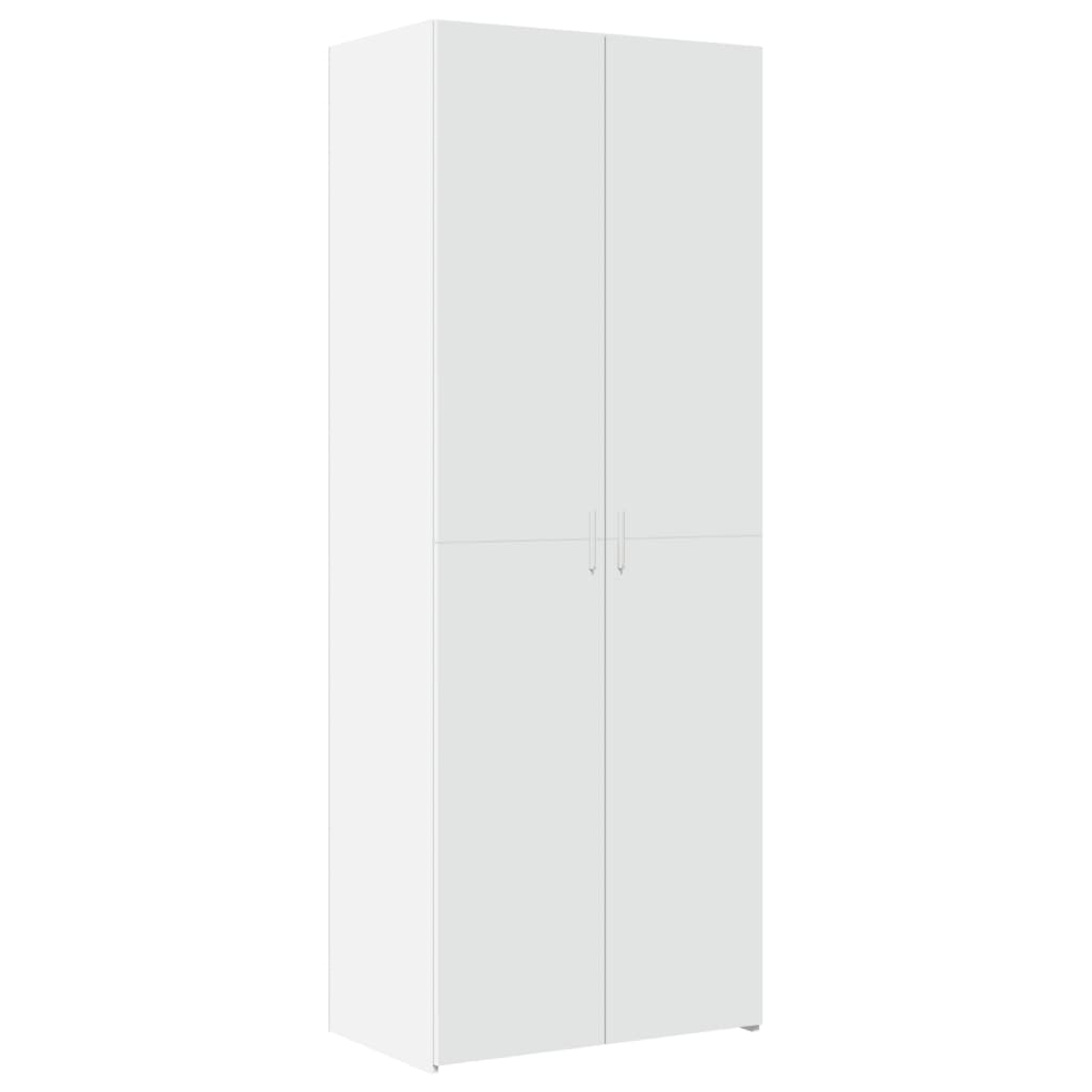 Highboard Hvit 70X42,5X185 Cm Konstruert Tre