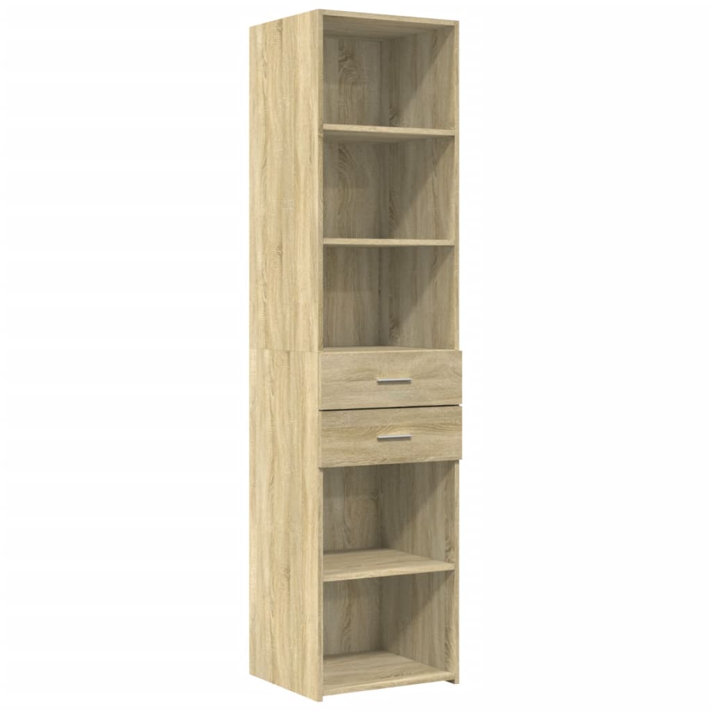 Hylle Sonoma Eik 45X42,5X185 Cm Konstruert Tre