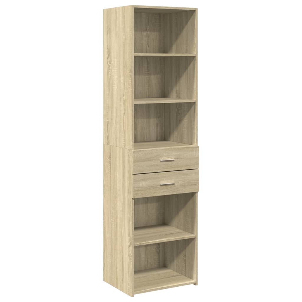 Hylle Sonoma Eik 50X42,5X185 Cm Konstruert Tre