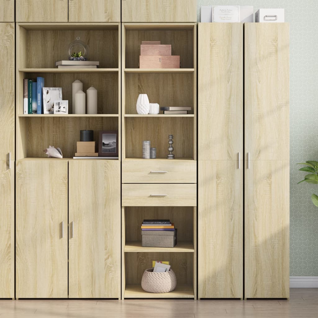 Hylle Sonoma Eik 50X42,5X185 Cm Konstruert Tre