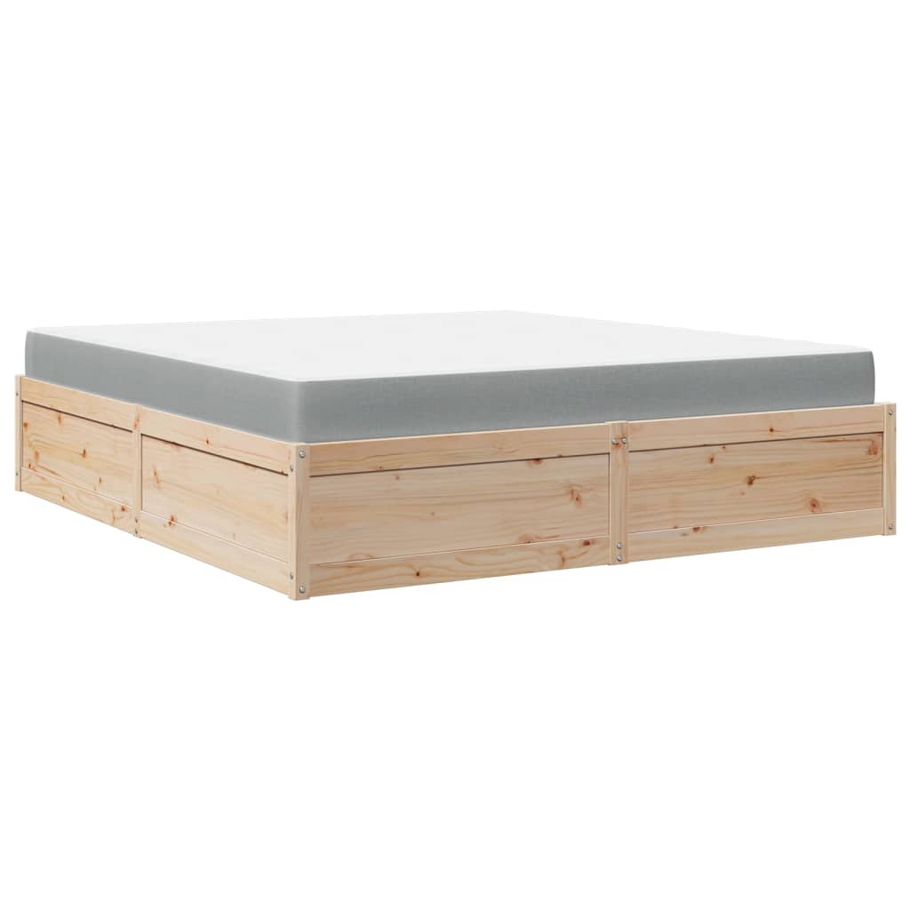 Seng Med Madrass 180X200 Cm Heltre Furu