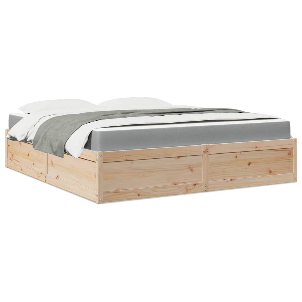 Seng Med Madrass 180X200 Cm Heltre Furu