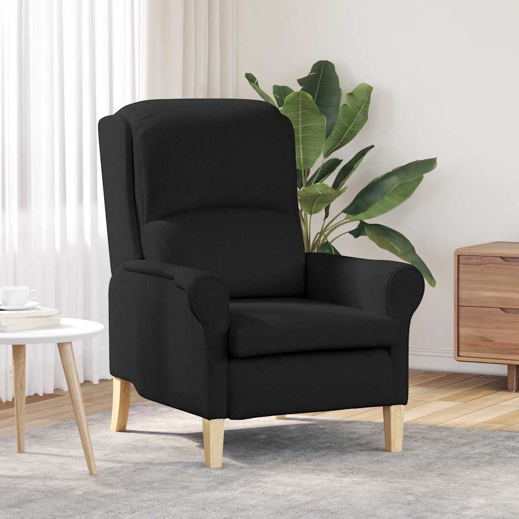 Lenestol Svart 76 X 94 X 102 Cm Stoff
