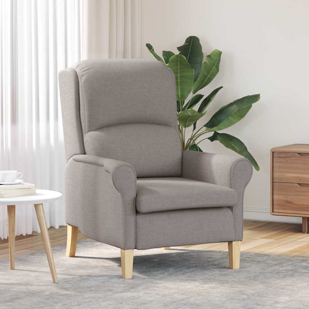 Lenestol Gråbrun 76 X 94 X 102 Cm Stoff