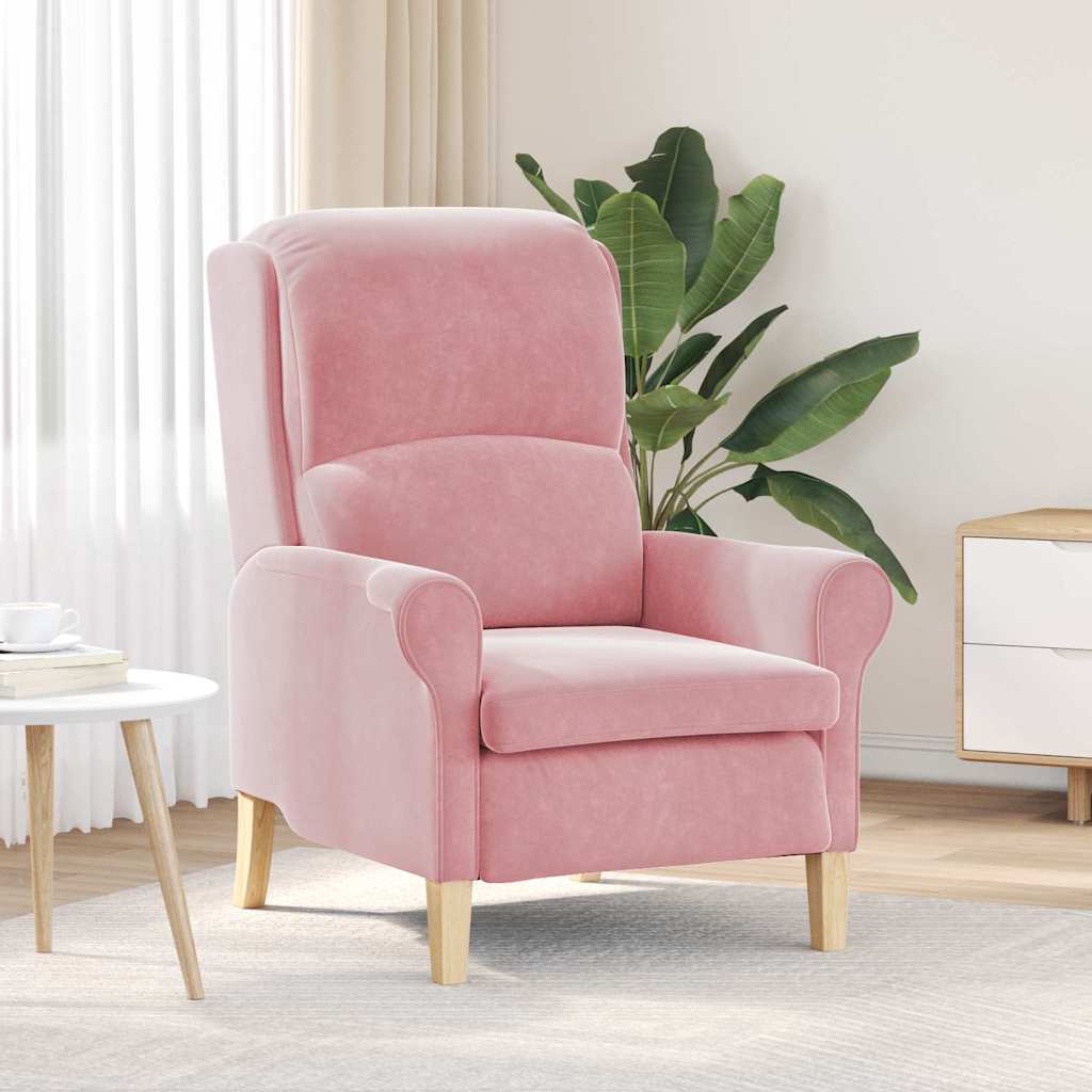 Lenestol Rosa 76 X 94 X 102 Cm Fløyel