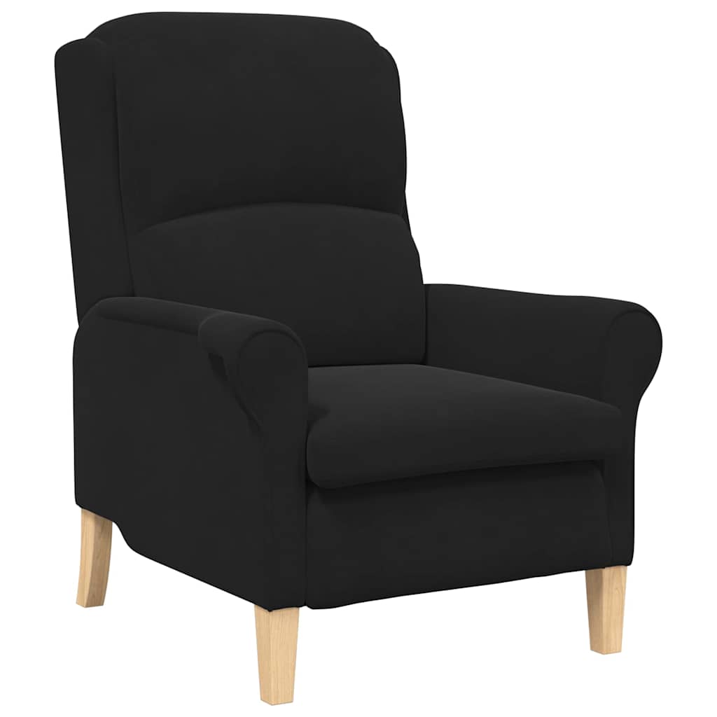 Lenestol Svart 76 X 94 X 102 Cm Fløyel