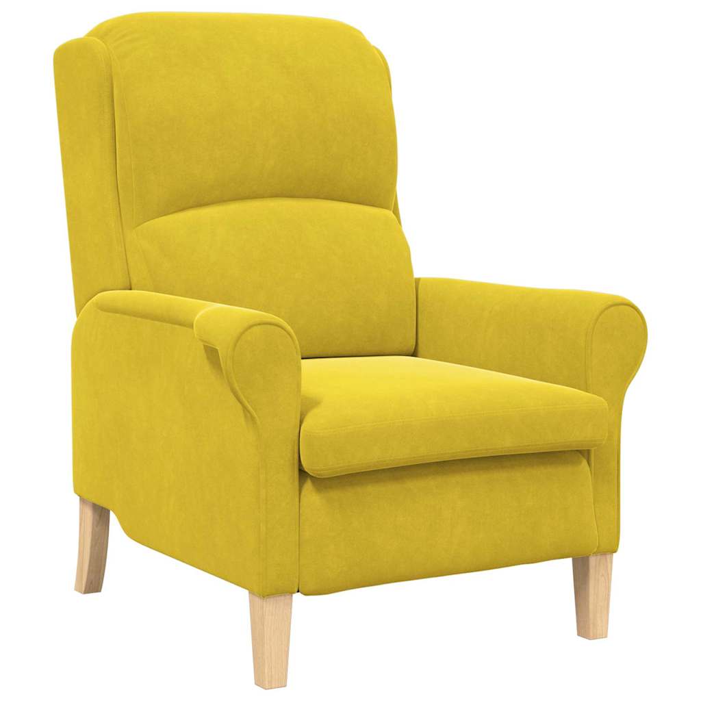 Lenestol Gul 76 X 94 X 102 Cm Fløyel