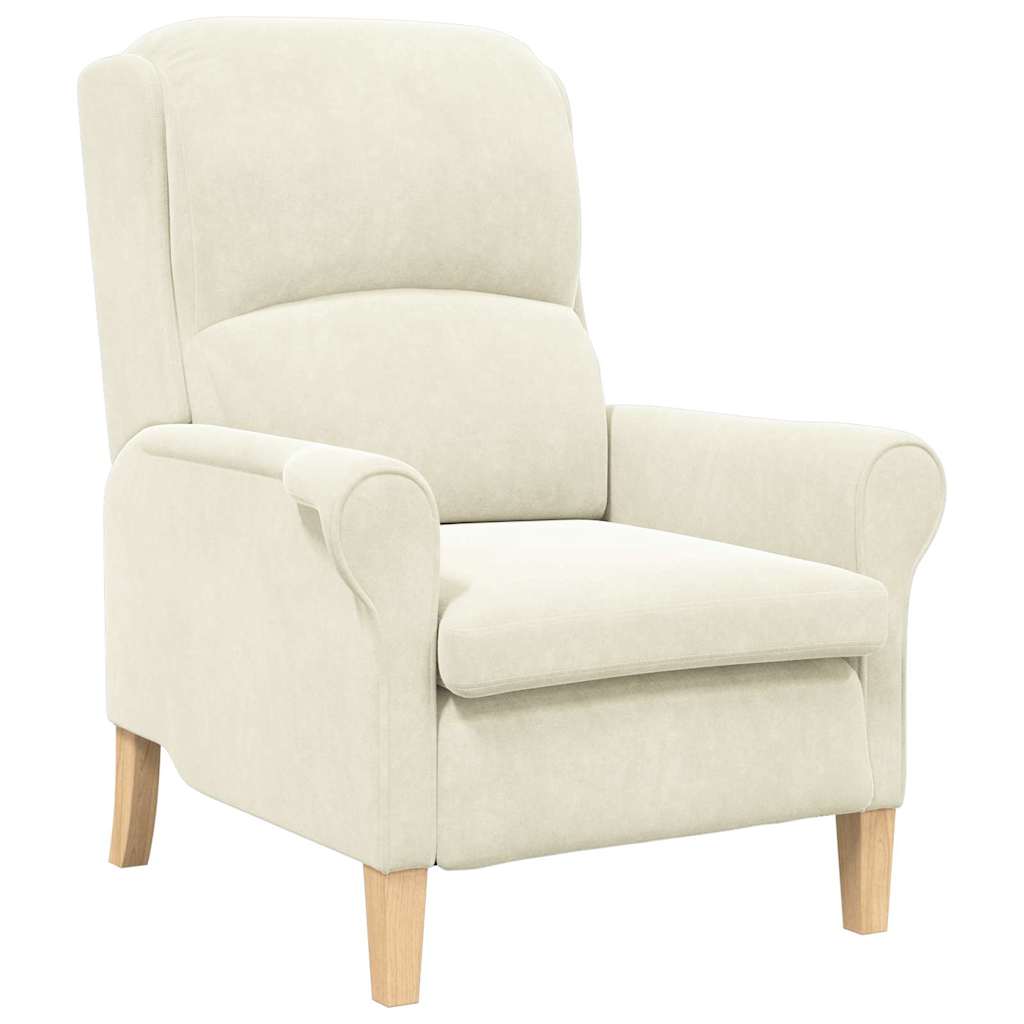 Lenestol Krem 76 X 94 X 102 Cm Fløyel