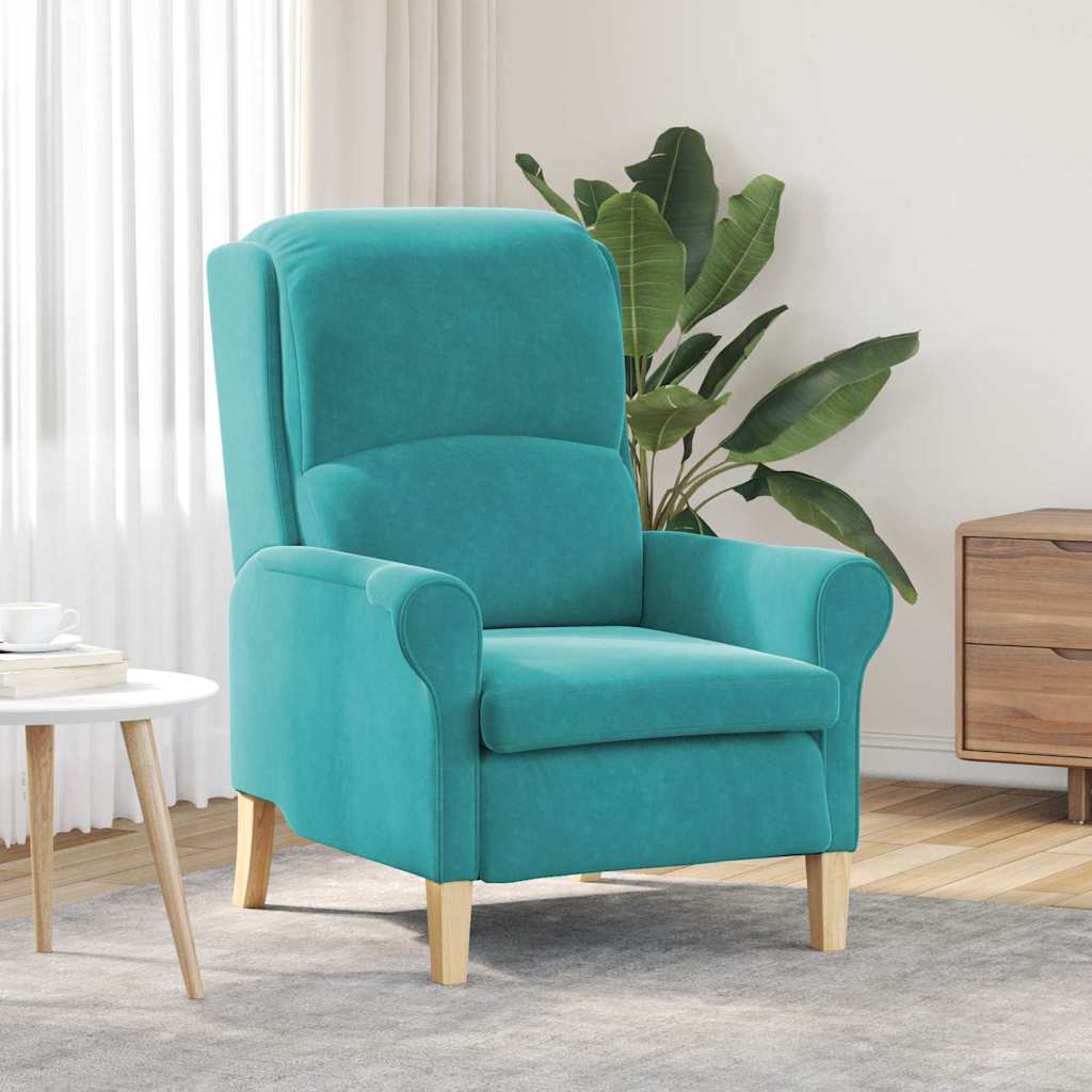 Lenestol Turkis 76 X 94 X 102 Cm Fløyel