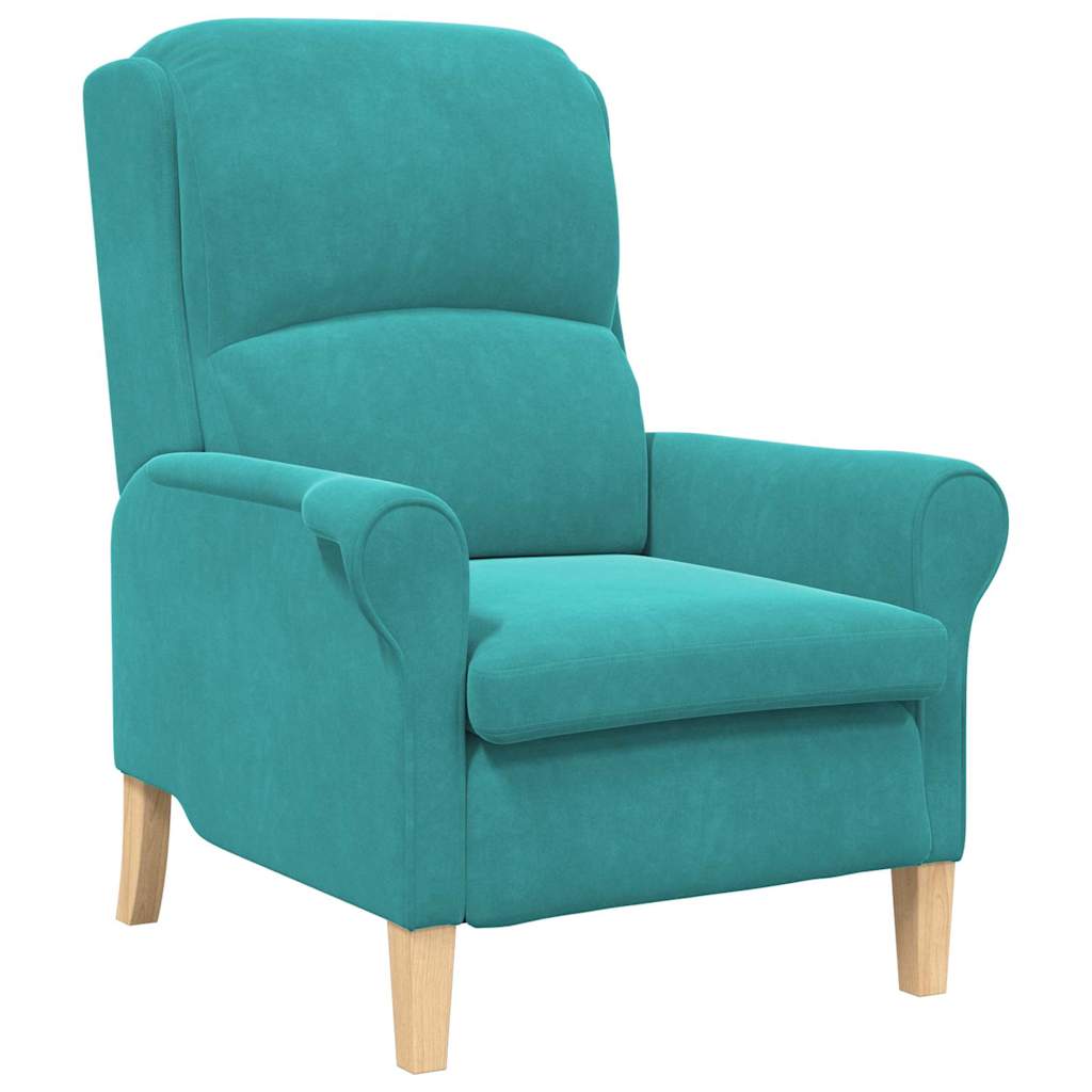 Lenestol Turkis 76 X 94 X 102 Cm Fløyel