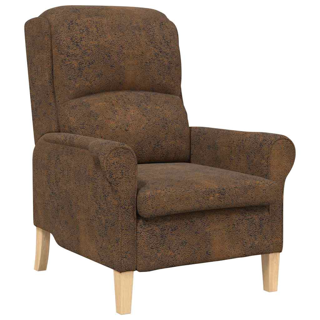 Lenestol Brun 76 X 94 X 102 Cm Kunstlær