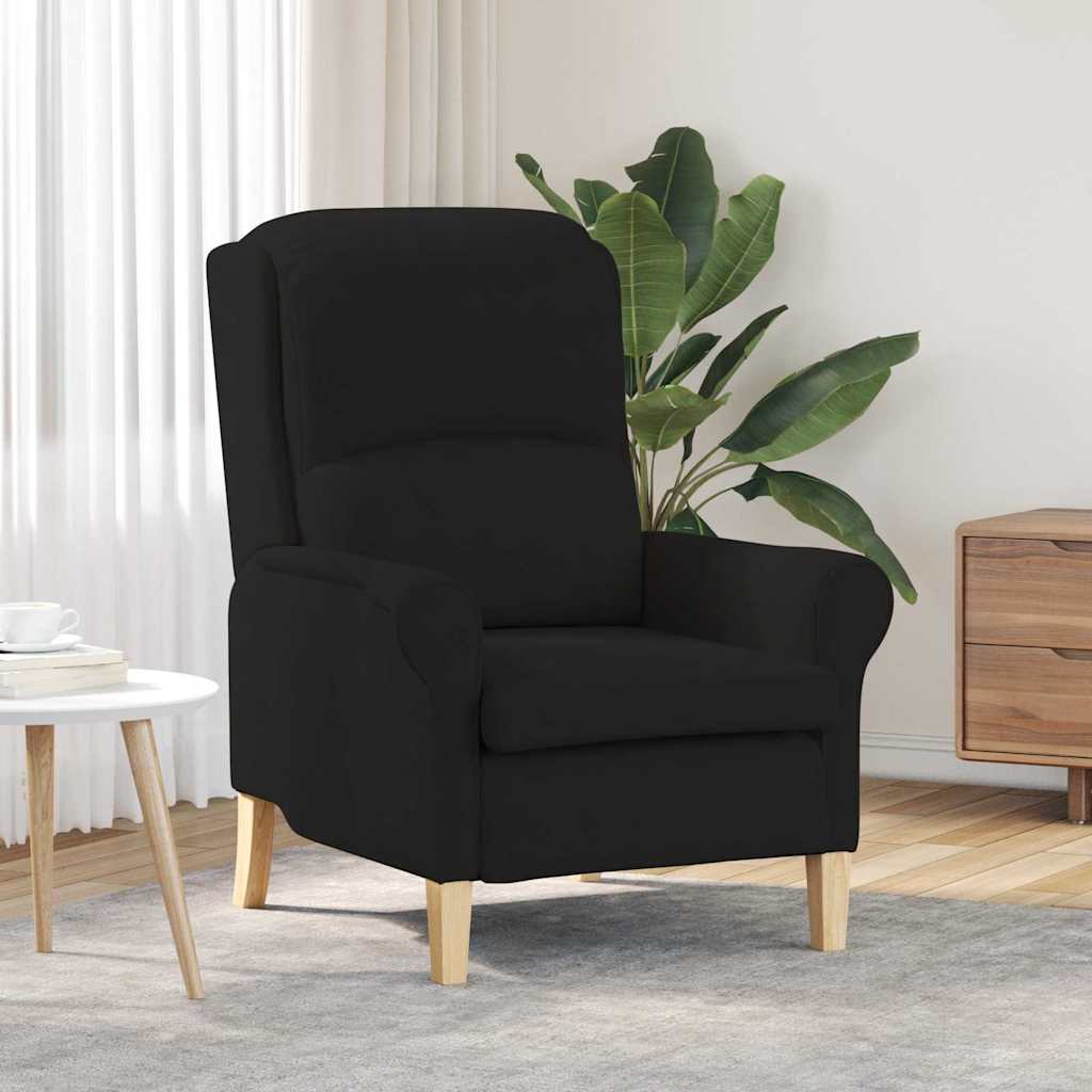 Lenestol Svart 76 X 94 X 102 Cm Mikrofiber