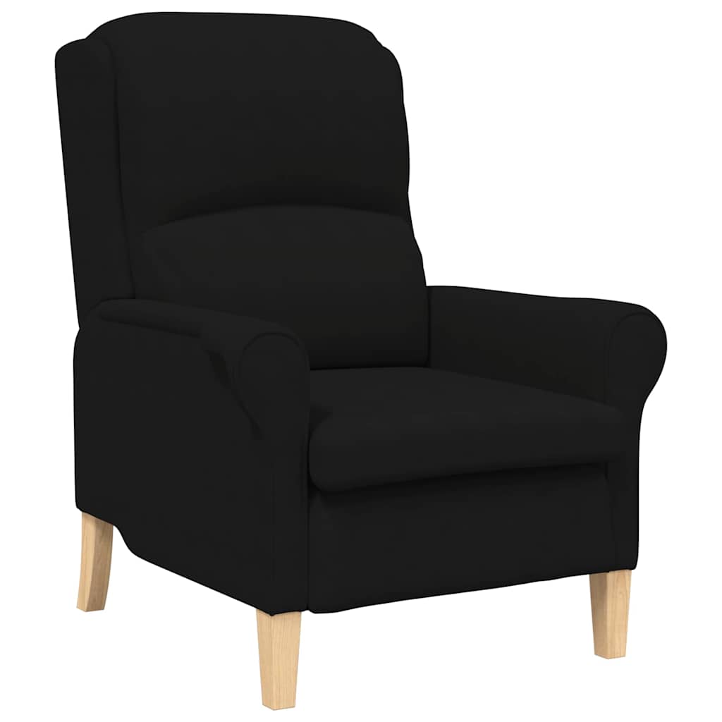 Lenestol Svart 76 X 94 X 102 Cm Mikrofiber
